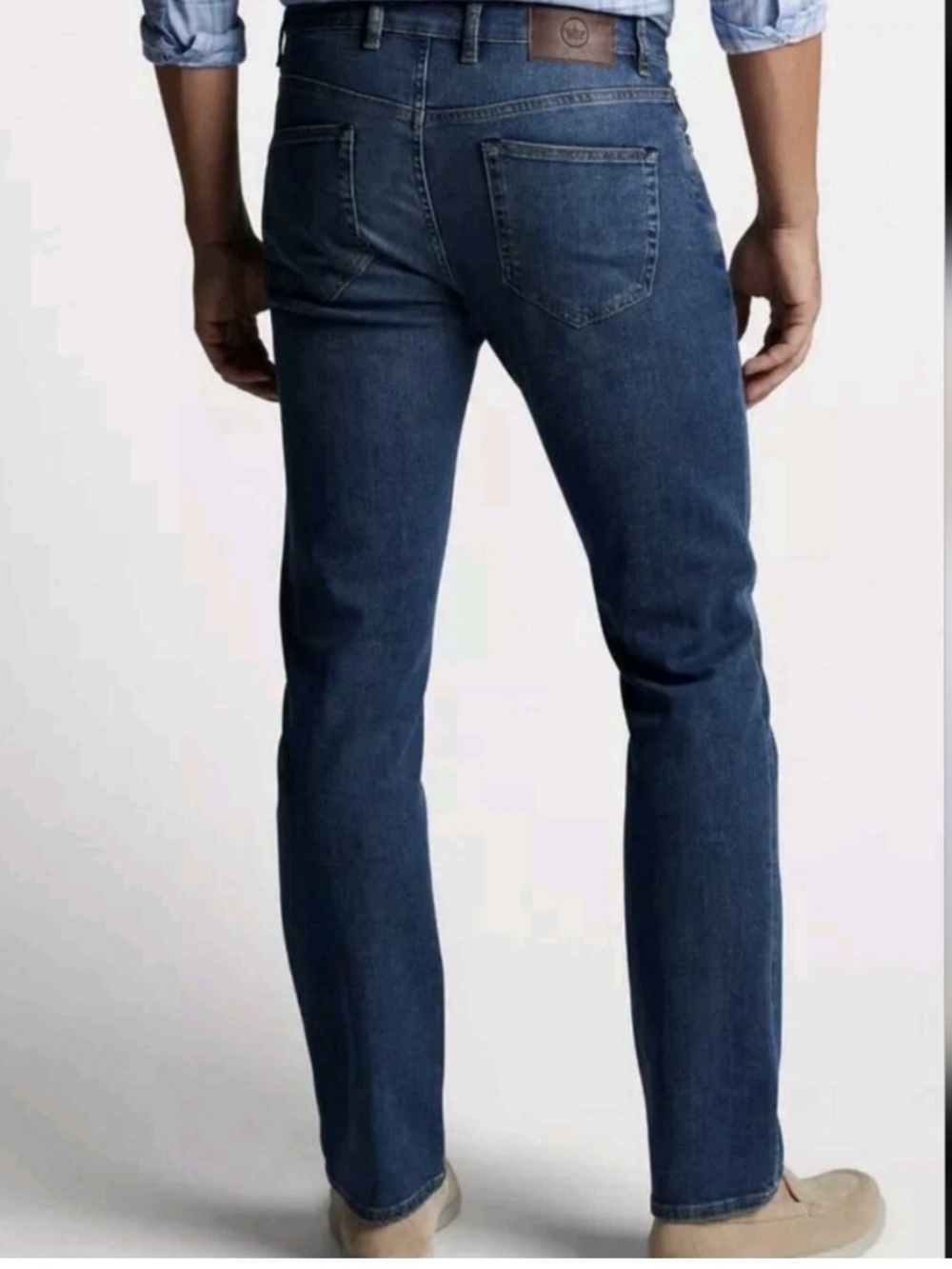 Peter Millar Straight Leg Tapered Classic 5 Pocket Jeans Men's 36 x 32 Stretch